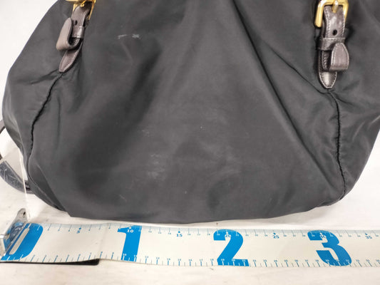 PRADA Nylon Prada Logo Jacquard 2-Way Shoulder Bag