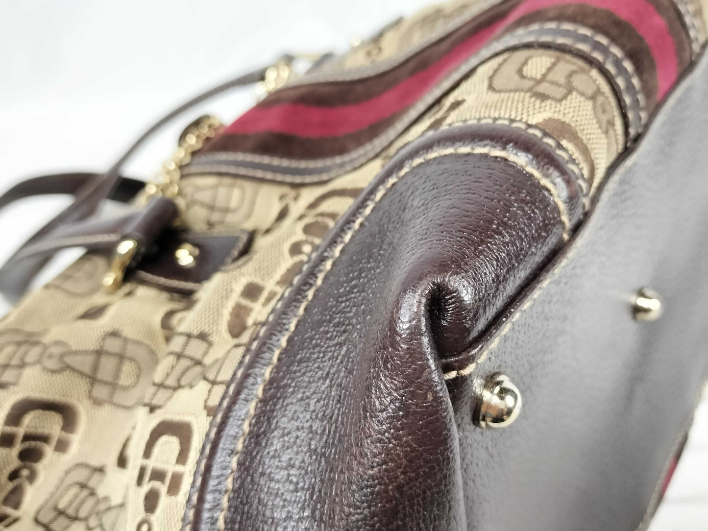 GUCCI Gucci Sherry Line Horsebit Doctor's Bag Handbag Handbag