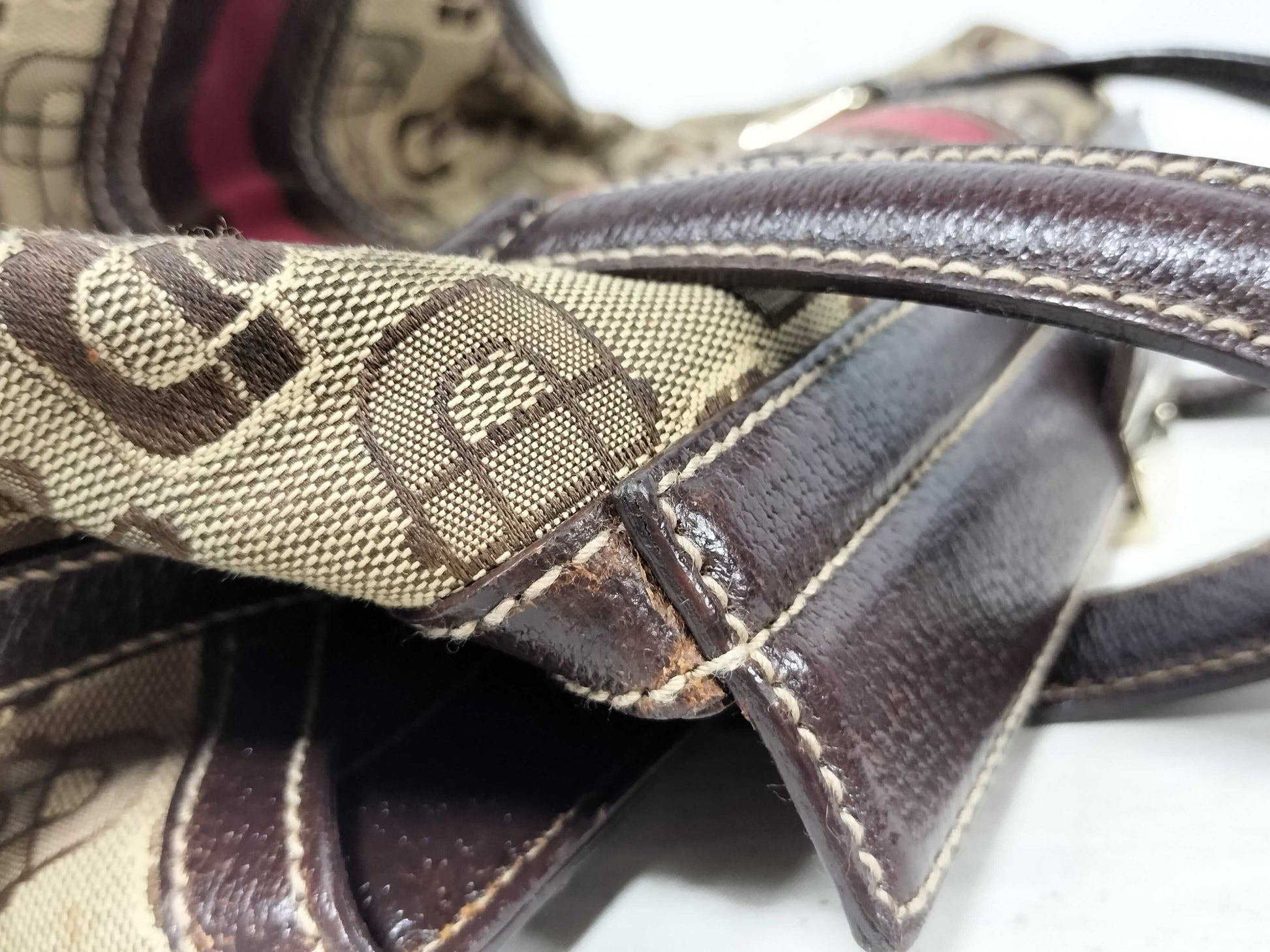 GUCCI Gucci Sherry Line Horsebit Doctor's Bag Handbag Handbag