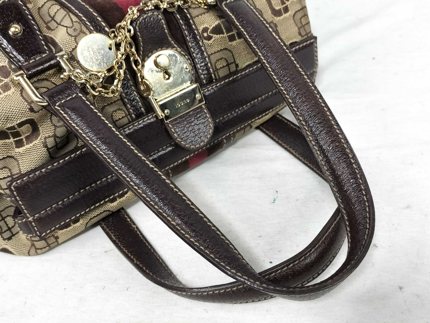 GUCCI Gucci Sherry Line Horsebit Doctor's Bag Handbag Handbag