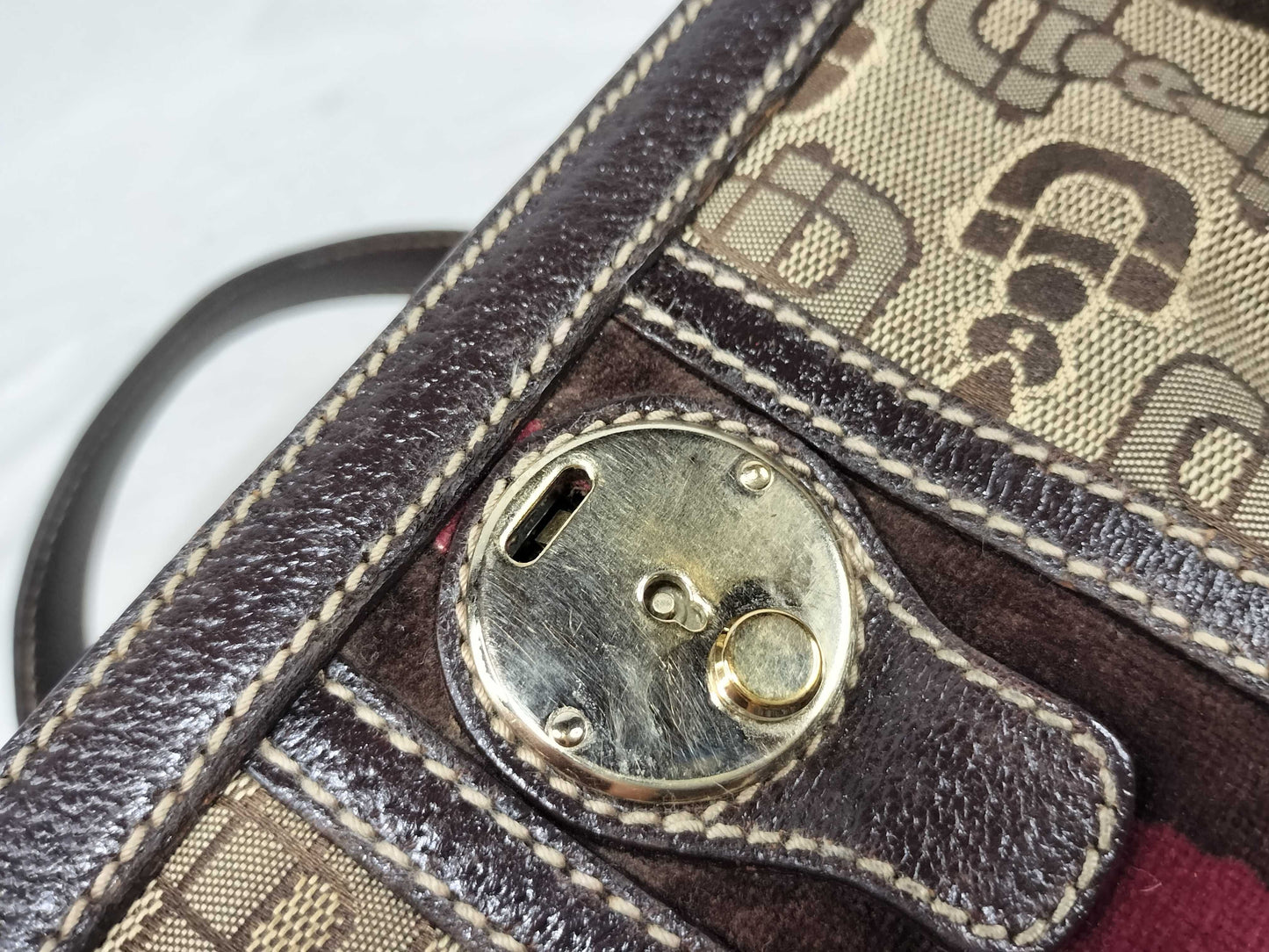 GUCCI Gucci Sherry Line Horsebit Doctor's Bag Handbag Handbag