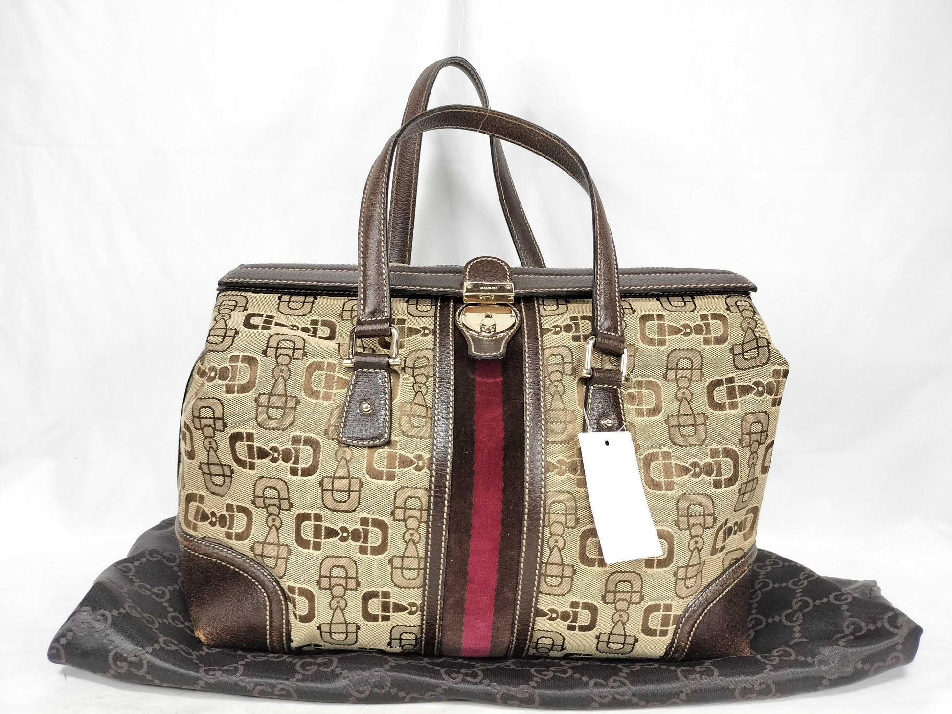 GUCCI Gucci Sherry Line Horsebit Doctor's Bag Handbag Shoulder Bag