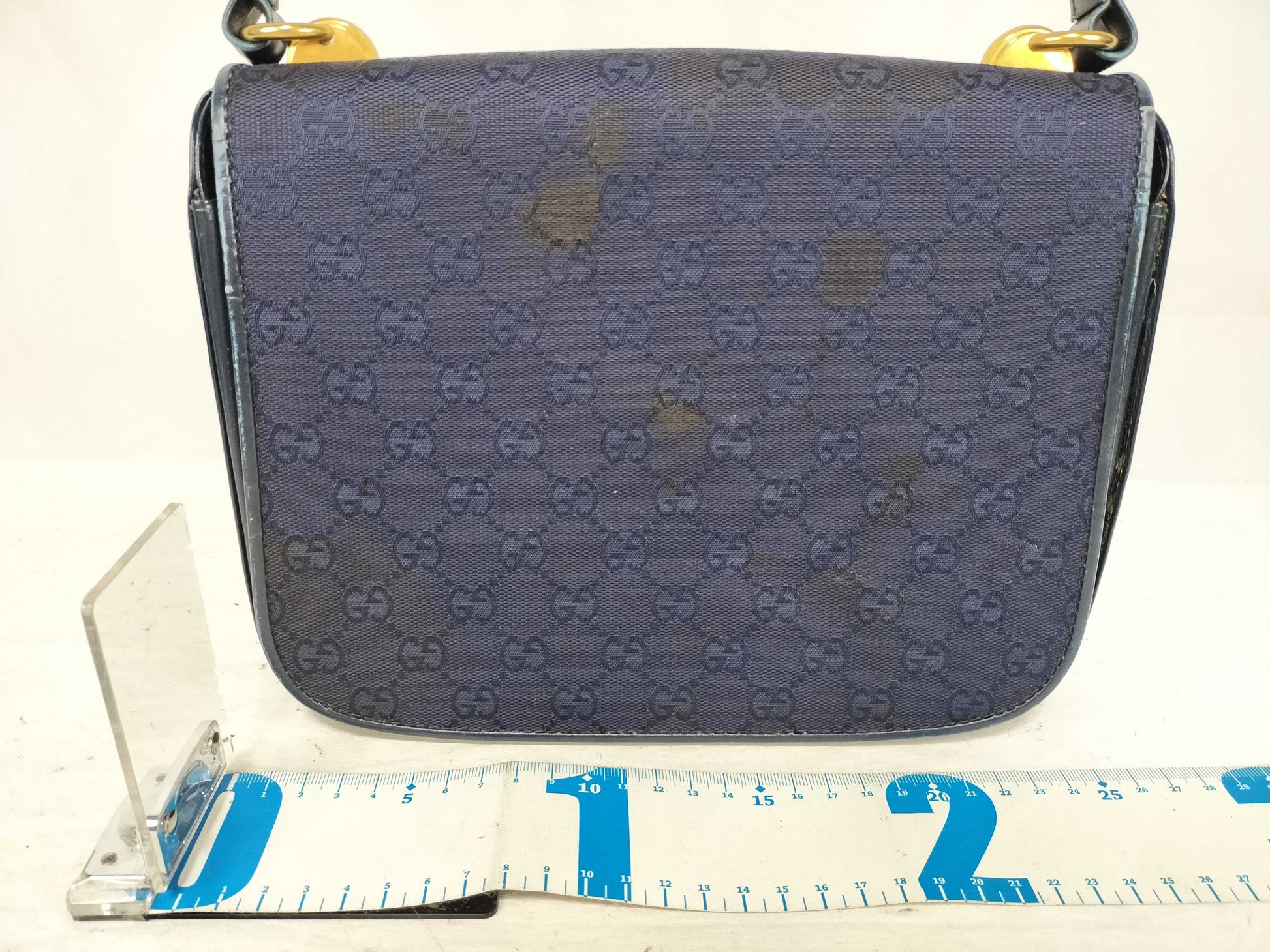 GUCCI GG Canvas Interlocking Top Handle Handbag