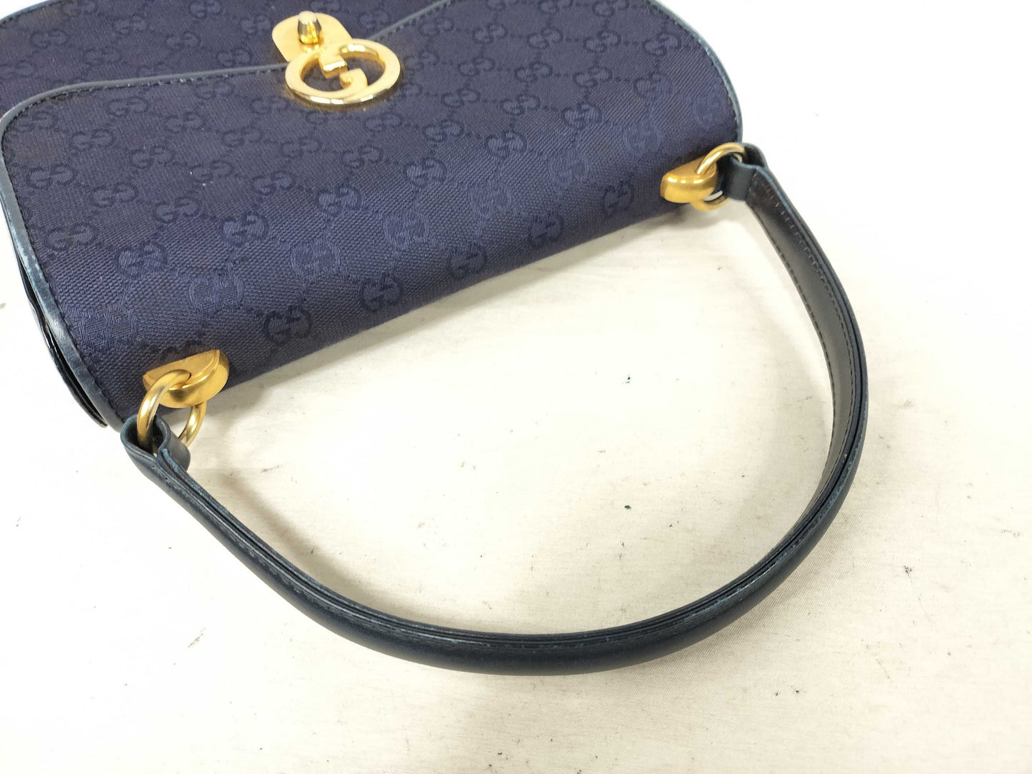 GUCCI GG Canvas Interlocking Top Handle Handbag