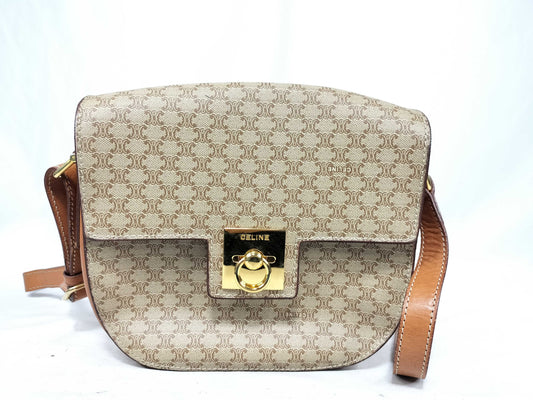 CELINE Macadam Gancini Shoulder Bag