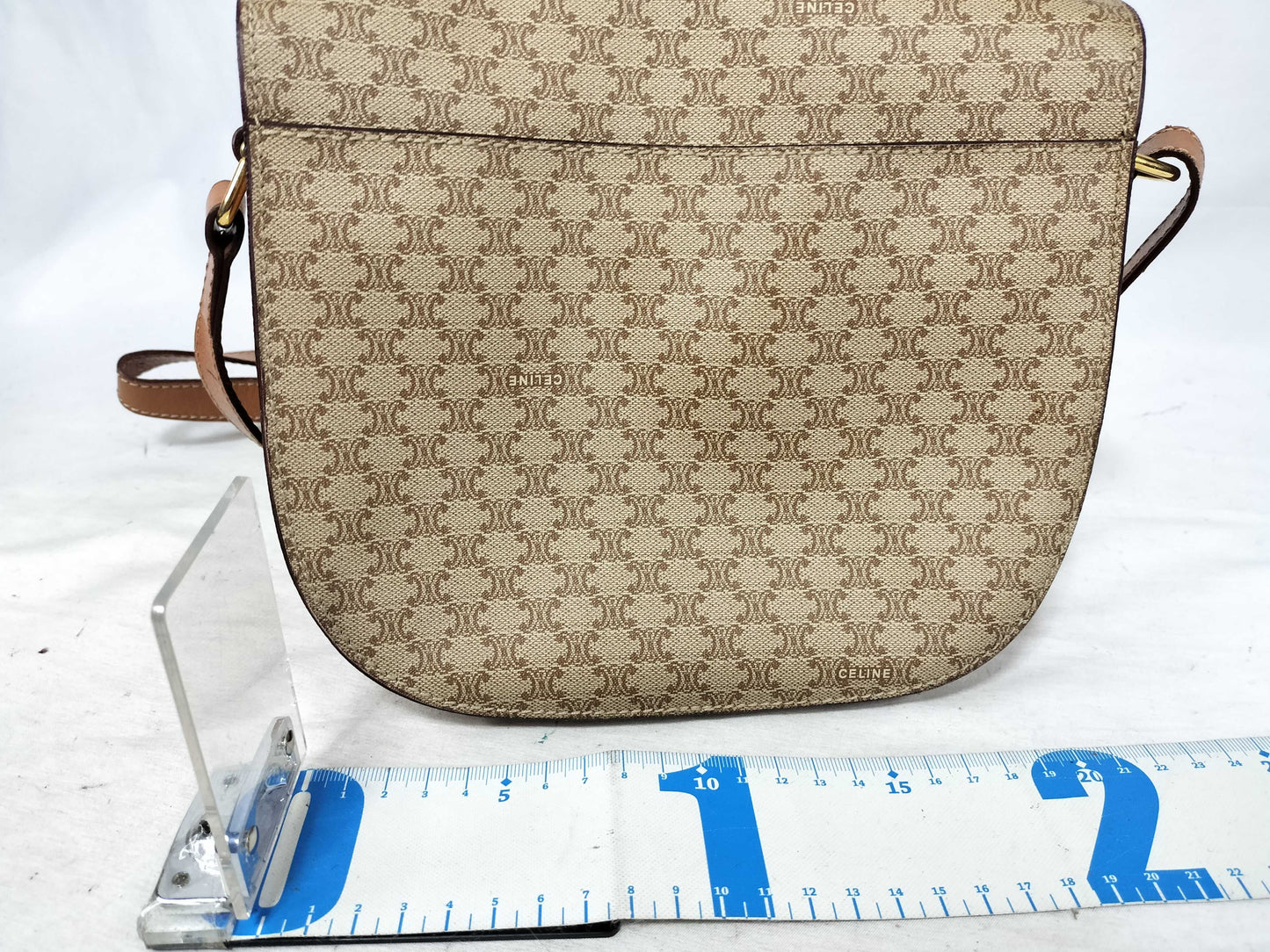 CELINE Macadam Gancini Shoulder Bag