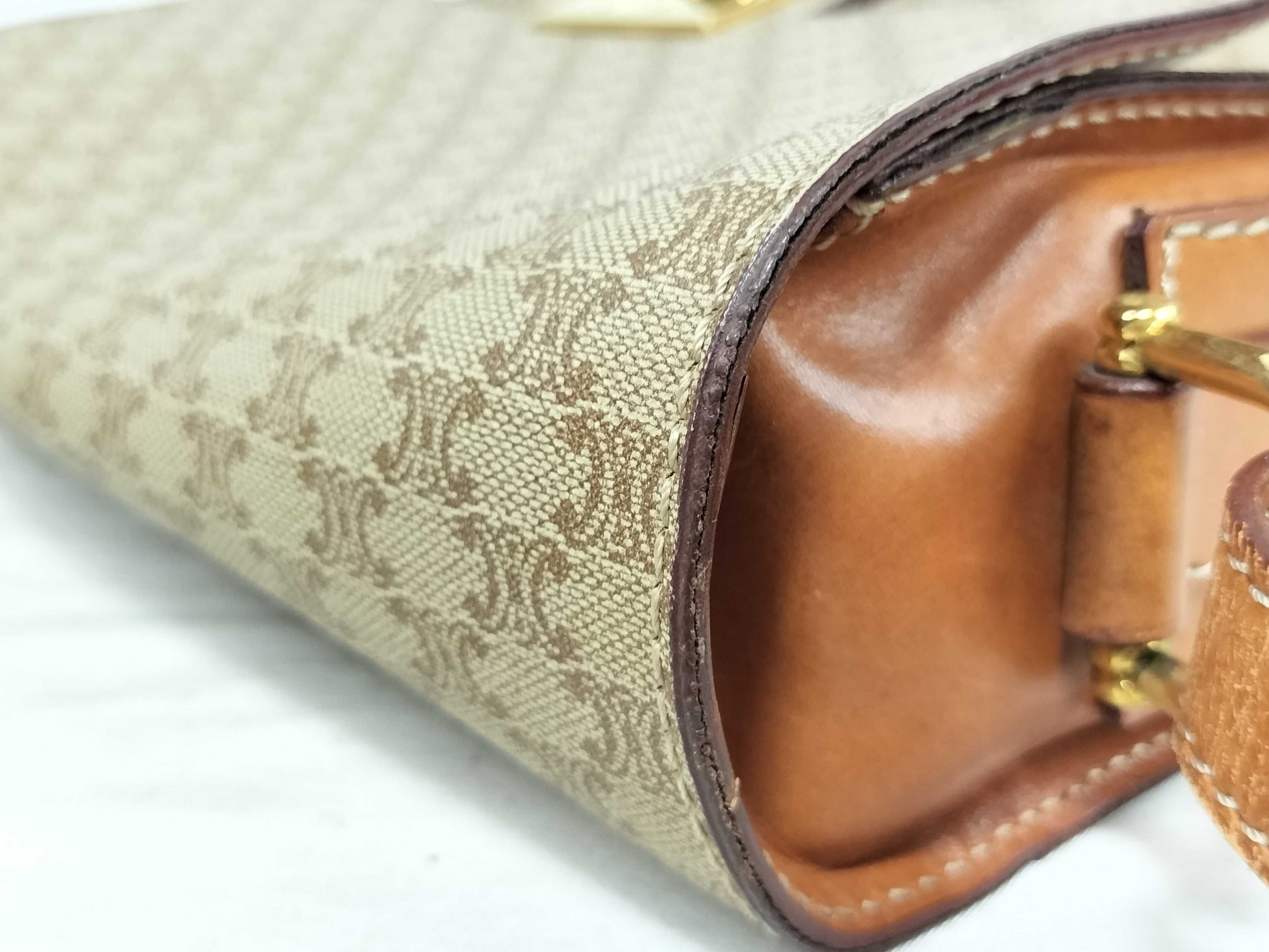 CELINE Macadam Gancini Shoulder Bag