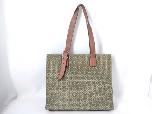 LOEWE Repeat Anagram Buckle Tote Bag