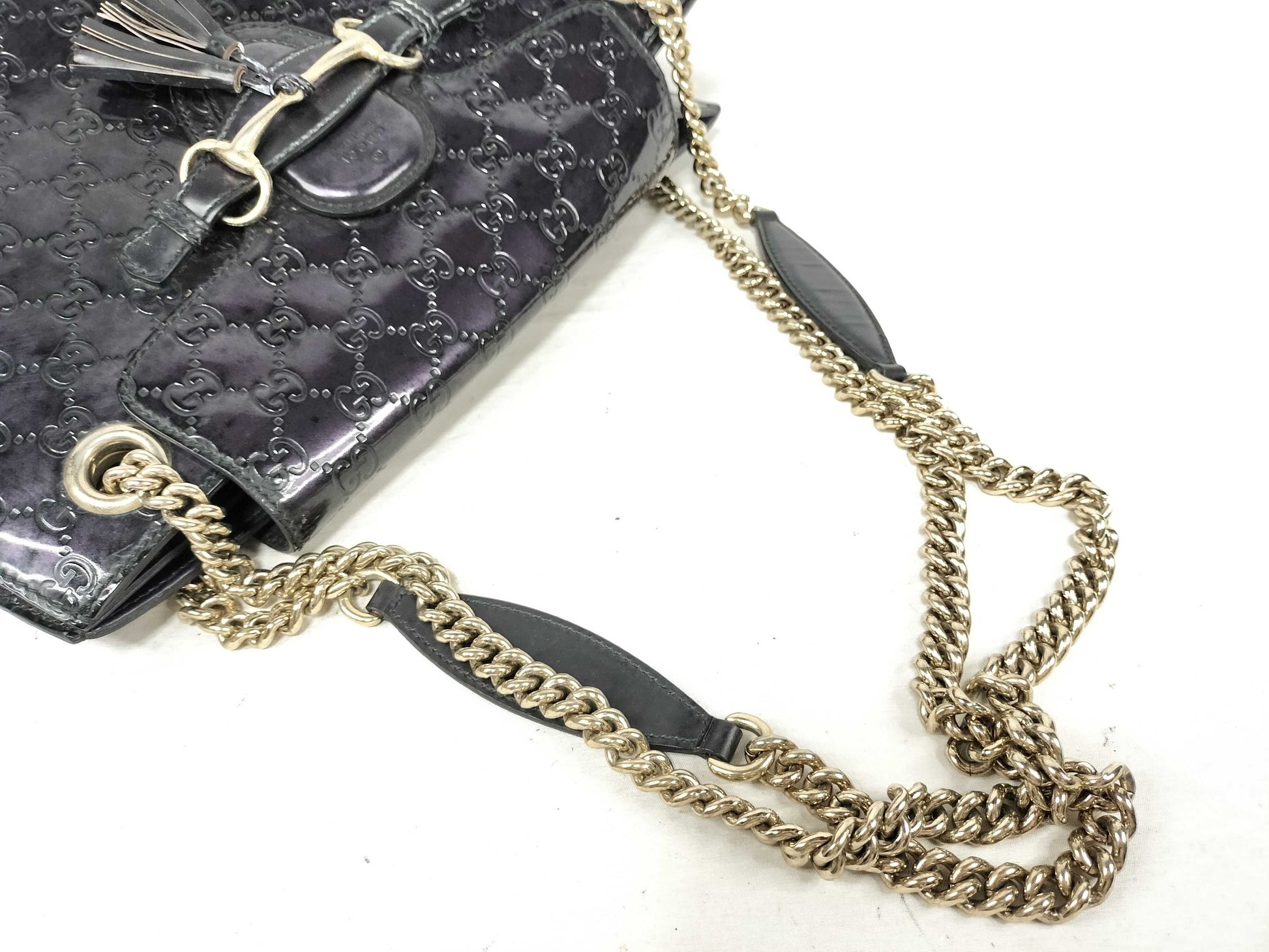 GUCCI Guccissima Amy Chain Shoulder Bag Shoulder Bag