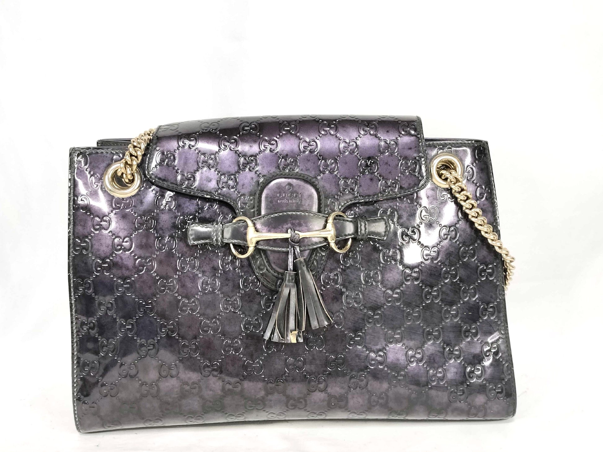 GUCCI Guccissima Amy Chain Shoulder Bag Shoulder Bag