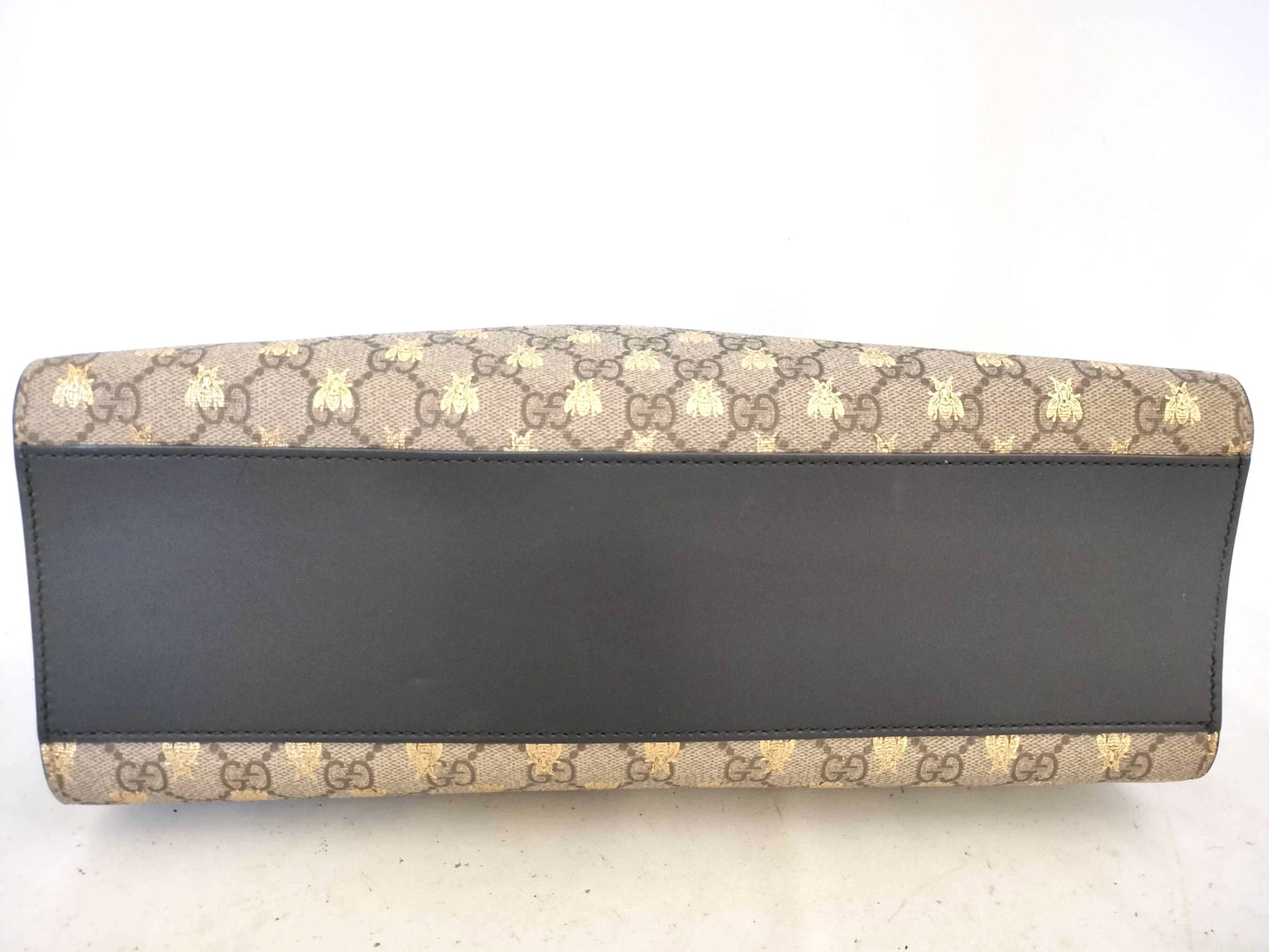 GUCCI GG Supreme Bee Medium Padlock Chain Shoulder Bag Tote Bag