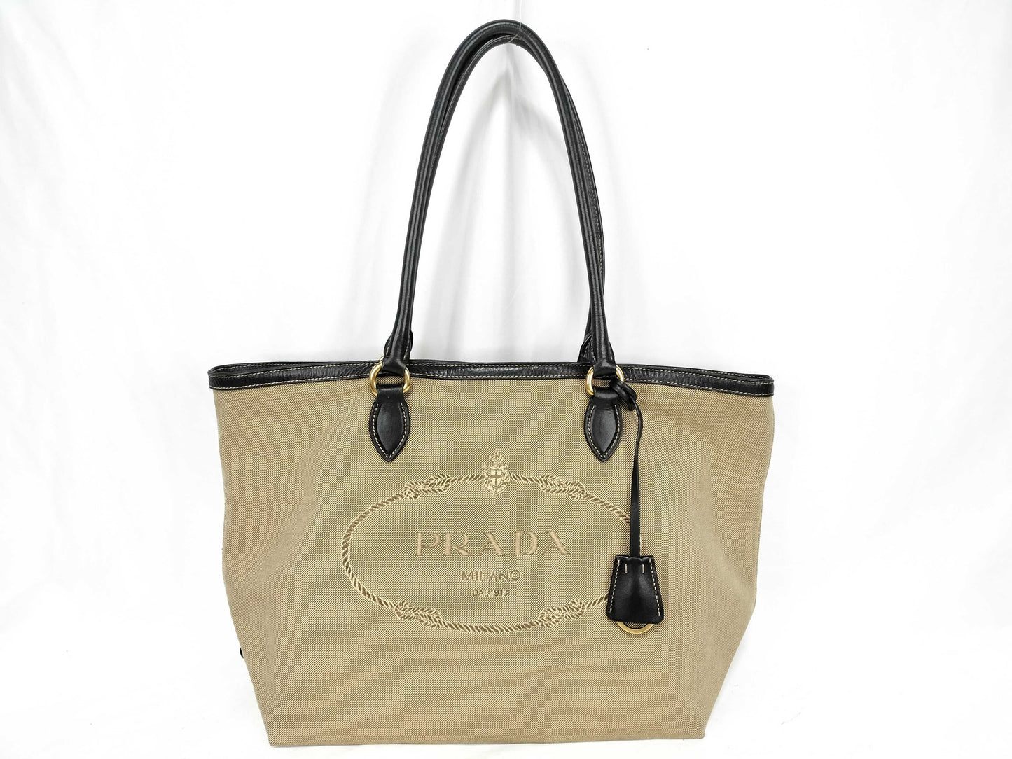PRADA Prada Logo Jacquard Tote Bag Tote Bag