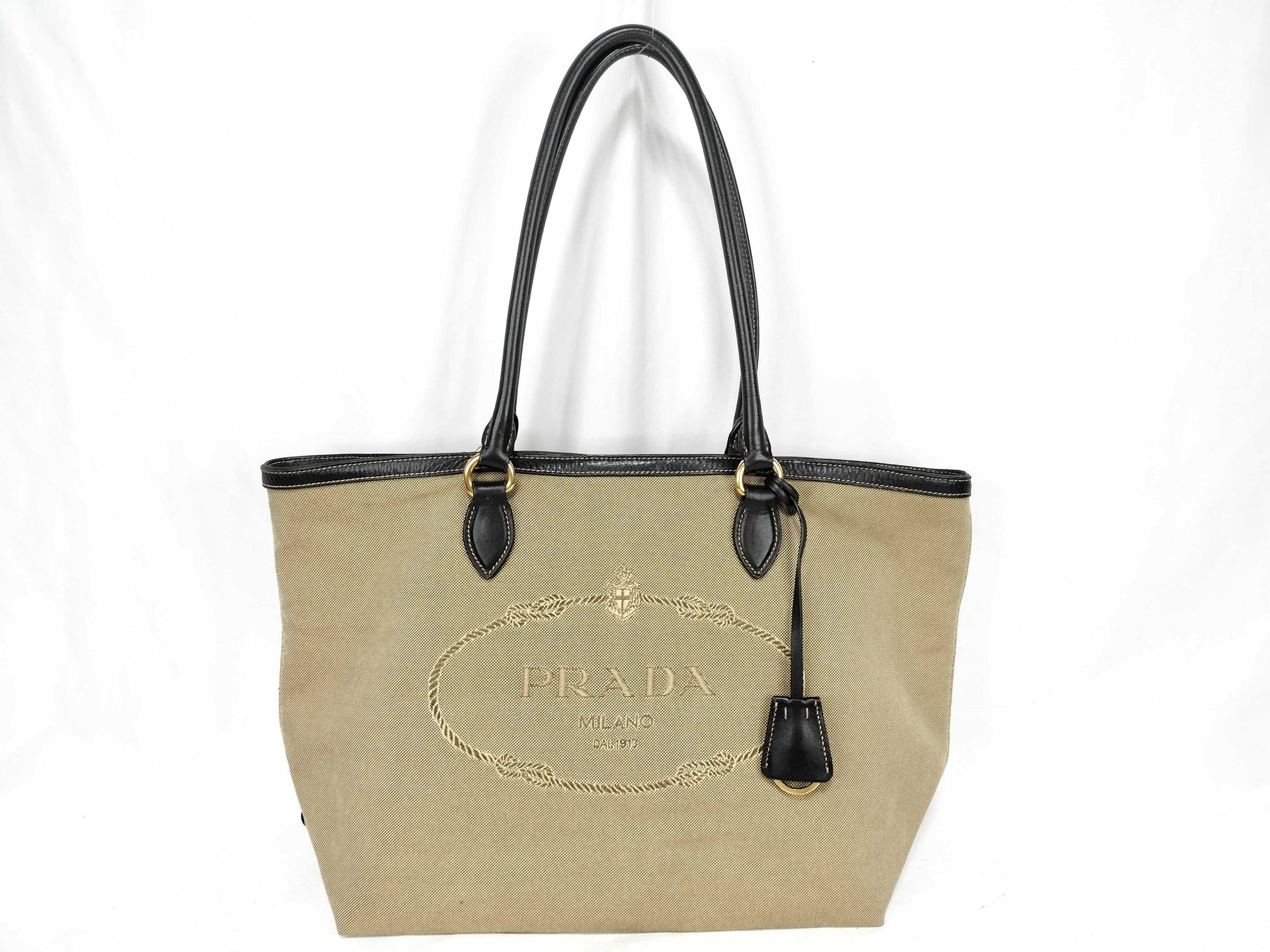 PRADA Prada Logo Jacquard Tote Bag Tote Bag