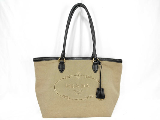 PRADA Prada Logo Jacquard Tote Bag Tote Bag