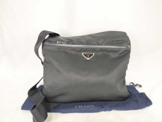 PRADA Nylon Prada Current Logo Re-Nylon Shoulder Bag Sacoche Shoulder Bag