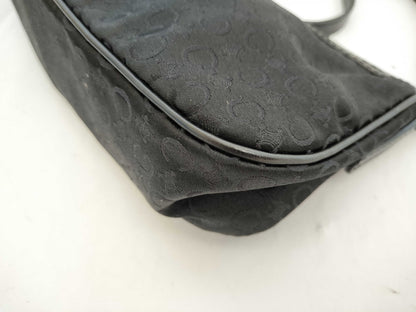 CELINE C Macadam Satin Accessory Pouch Shoulder Bag