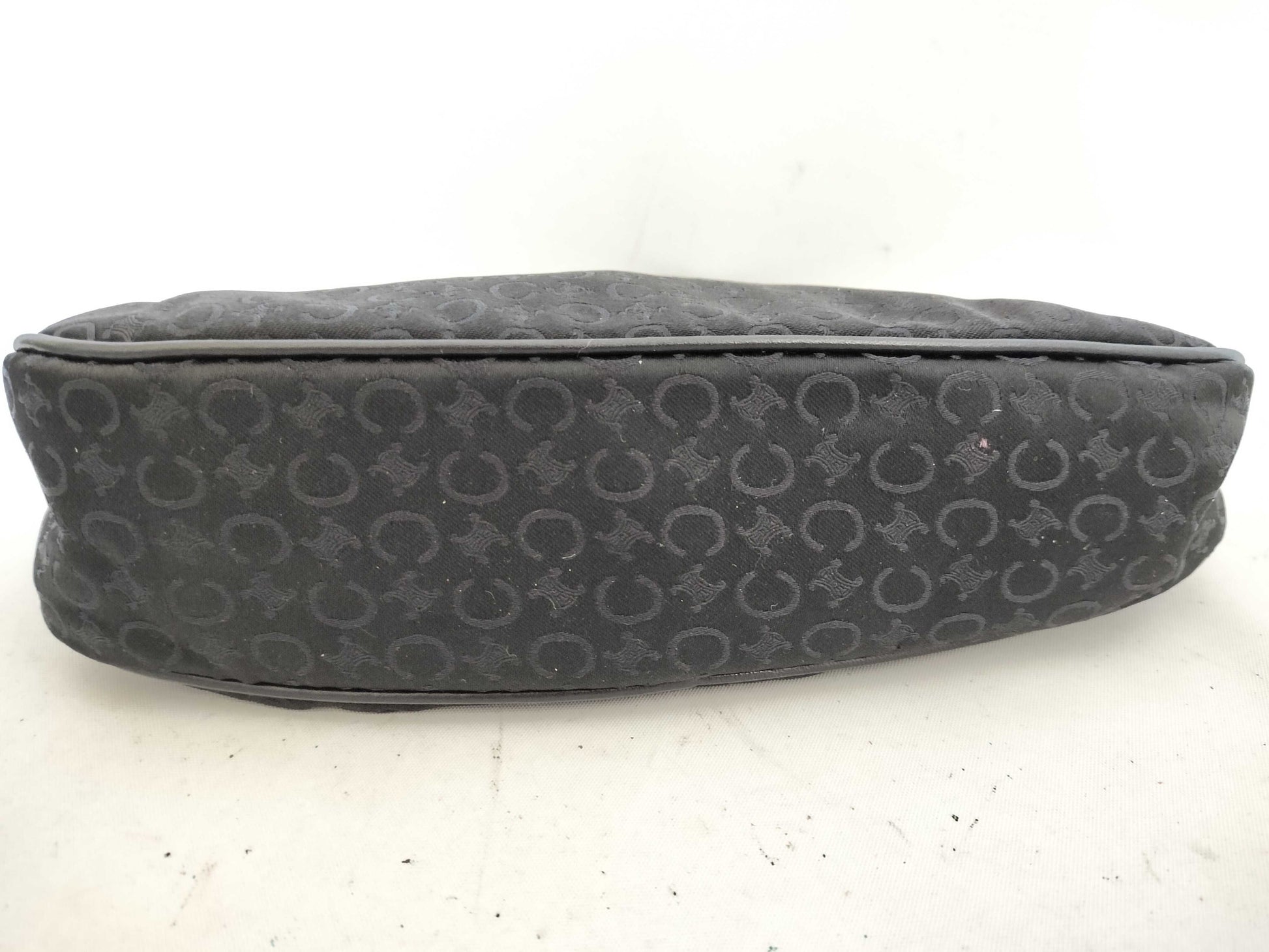 CELINE C Macadam Satin Accessory Pouch Shoulder Bag
