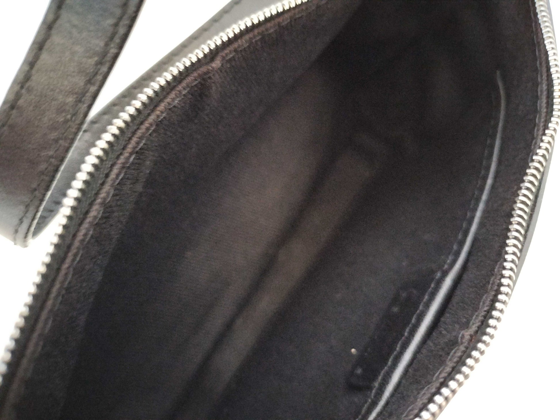 CELINE C Macadam Satin Accessory Pouch Shoulder Bag