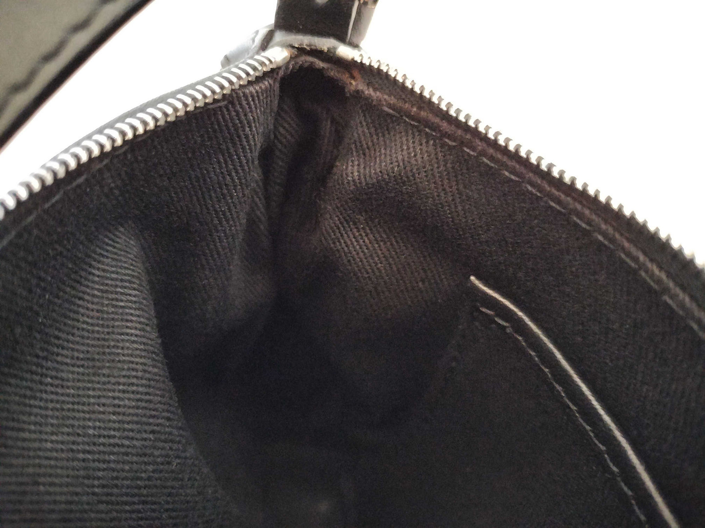CELINE C Macadam Satin Accessory Pouch Shoulder Bag