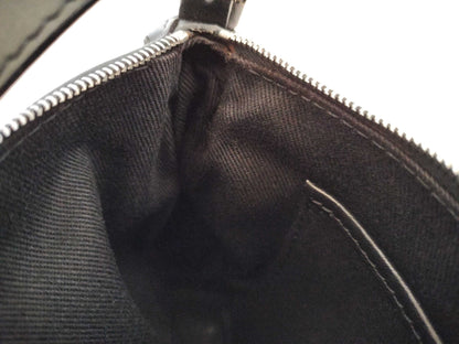 CELINE C Macadam Satin Accessory Pouch Shoulder Bag