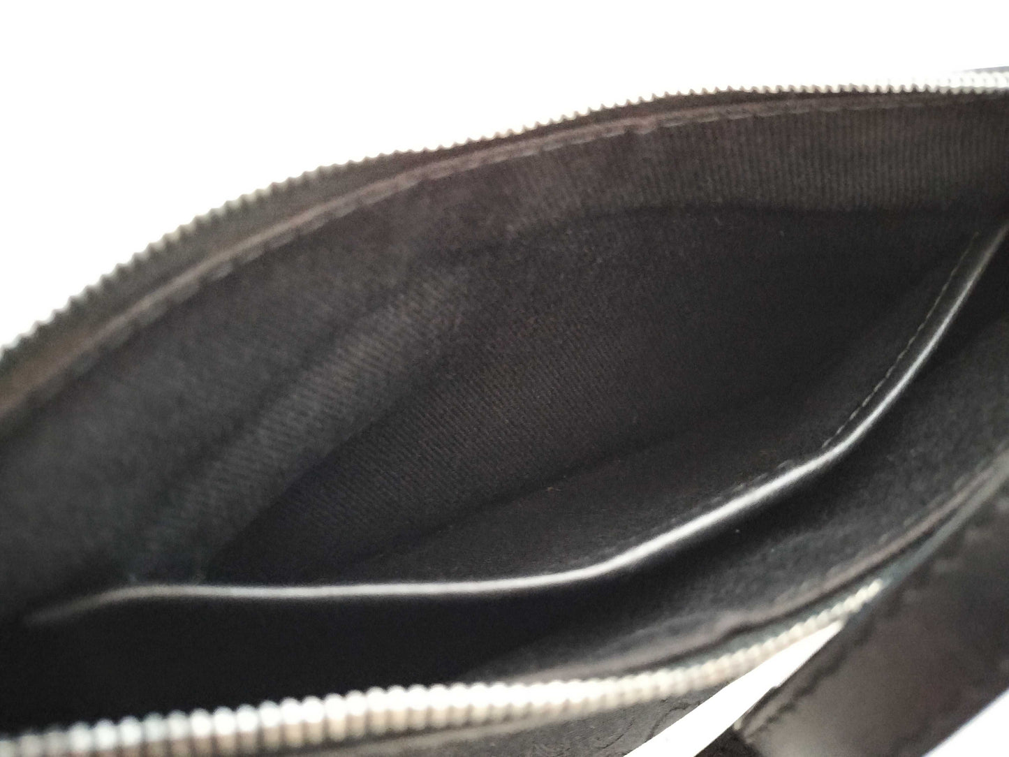 CELINE C Macadam Satin Accessory Pouch Shoulder Bag