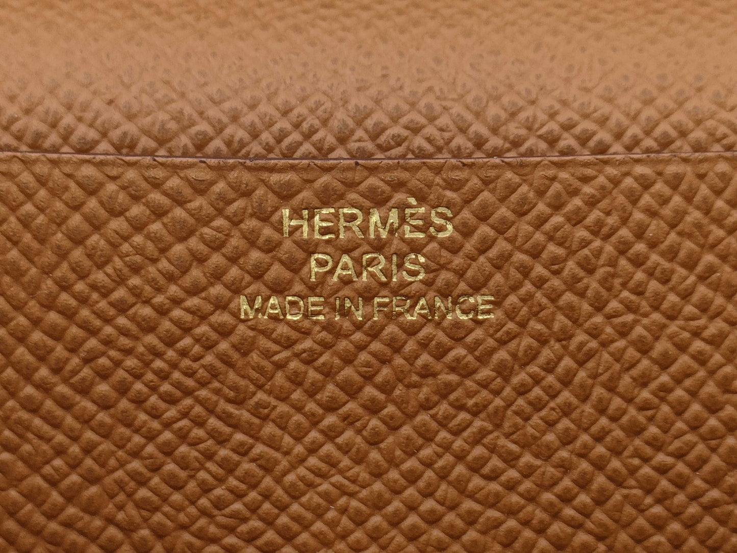HERMES Bearn Bifold Long Wallet YPN006SU Engraved Y Wallet