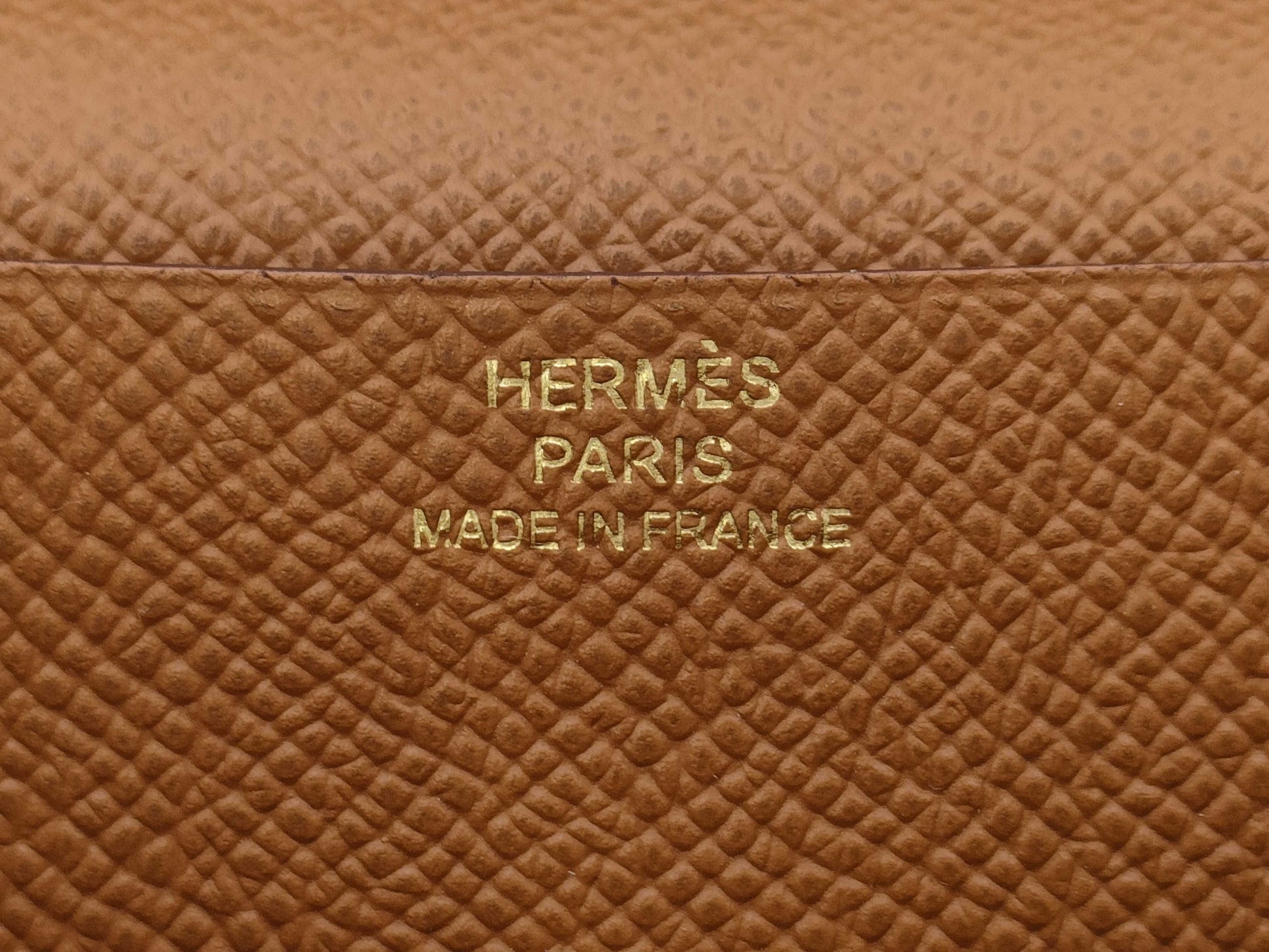 HERMES Bearn Bifold Long Wallet YPN006SU Engraved Y Wallet
