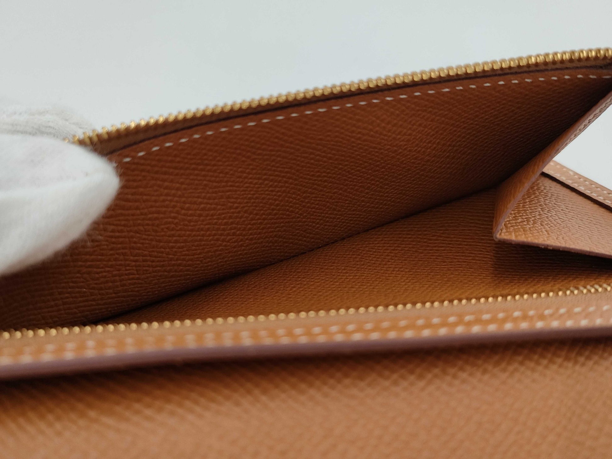 HERMES Bearn Bifold Long Wallet YPN006SU Engraved Y Wallet