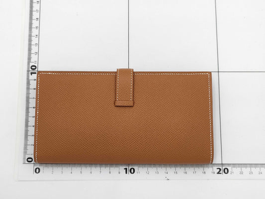HERMES Bearn Bifold Long Wallet YPN006SU Engraved Y Wallet