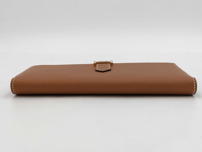 HERMES Bearn Bifold Long Wallet YPN006SU Engraved Y Wallet