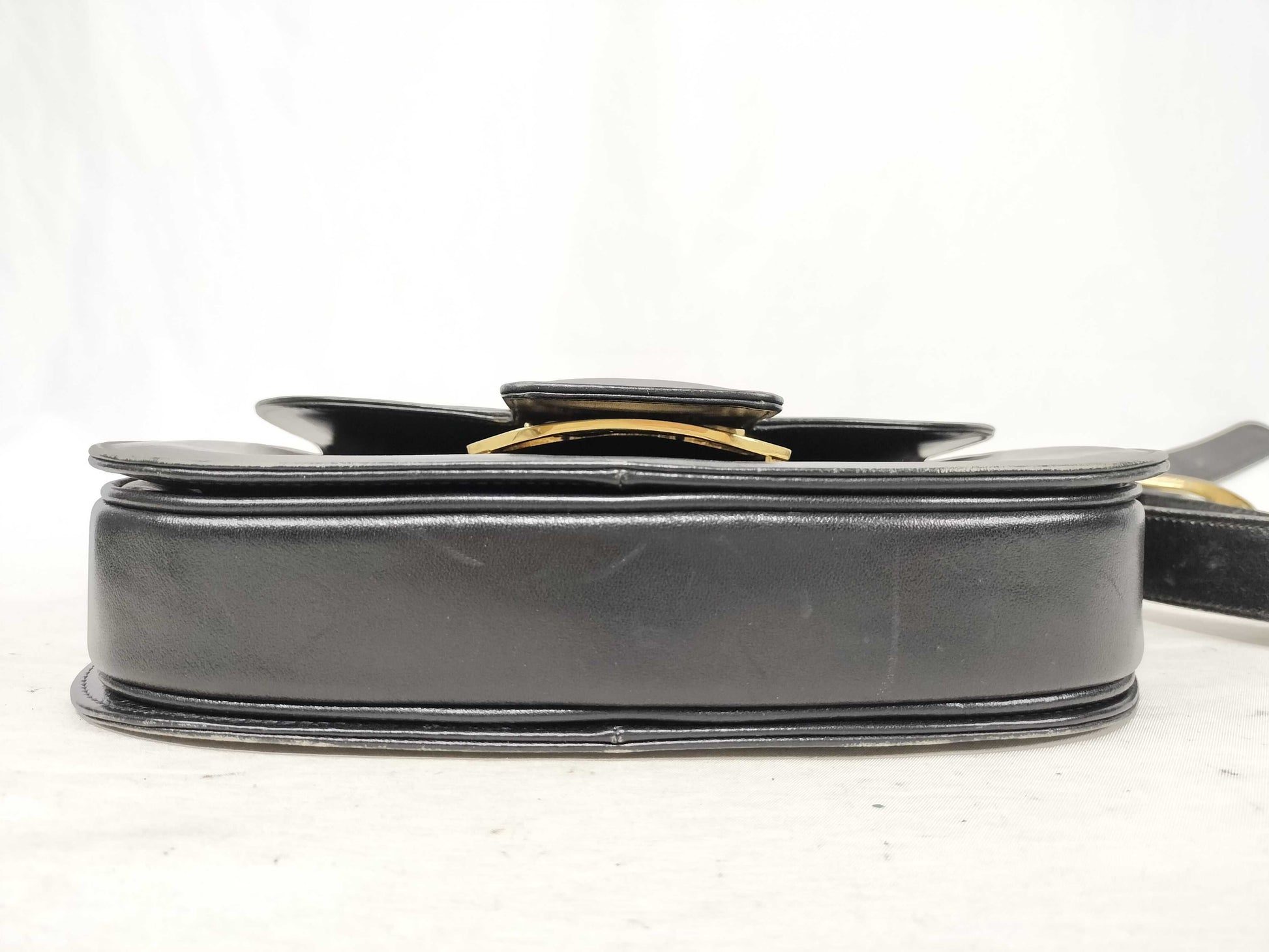 CELINE Carriage Hardware Shoulder Bag Box Calf Shoulder Bag