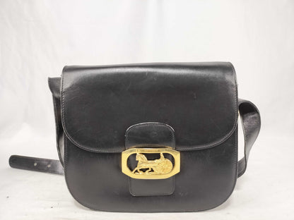 CELINE Carriage Hardware Shoulder Bag Box Calf Shoulder Bag