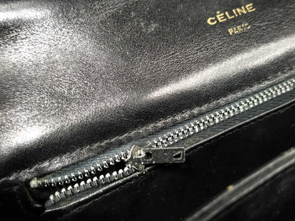 CELINE Carriage Hardware Shoulder Bag Box Calf Shoulder Bag