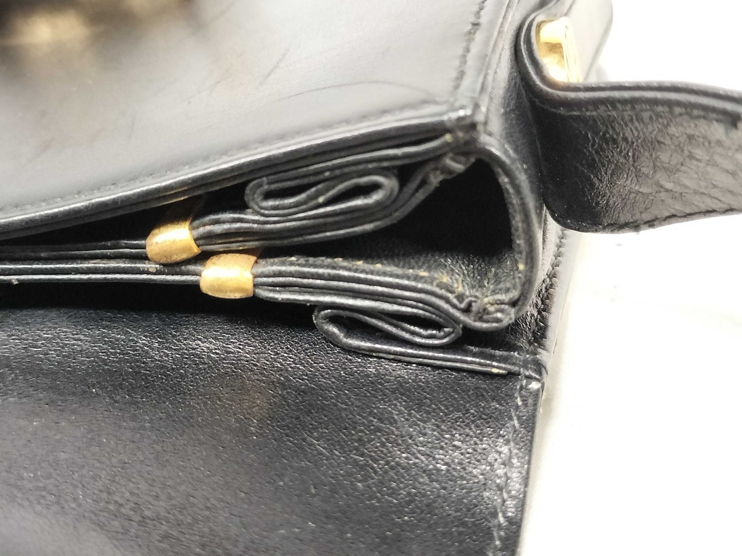 CELINE Carriage Hardware Shoulder Bag Box Calf Shoulder Bag