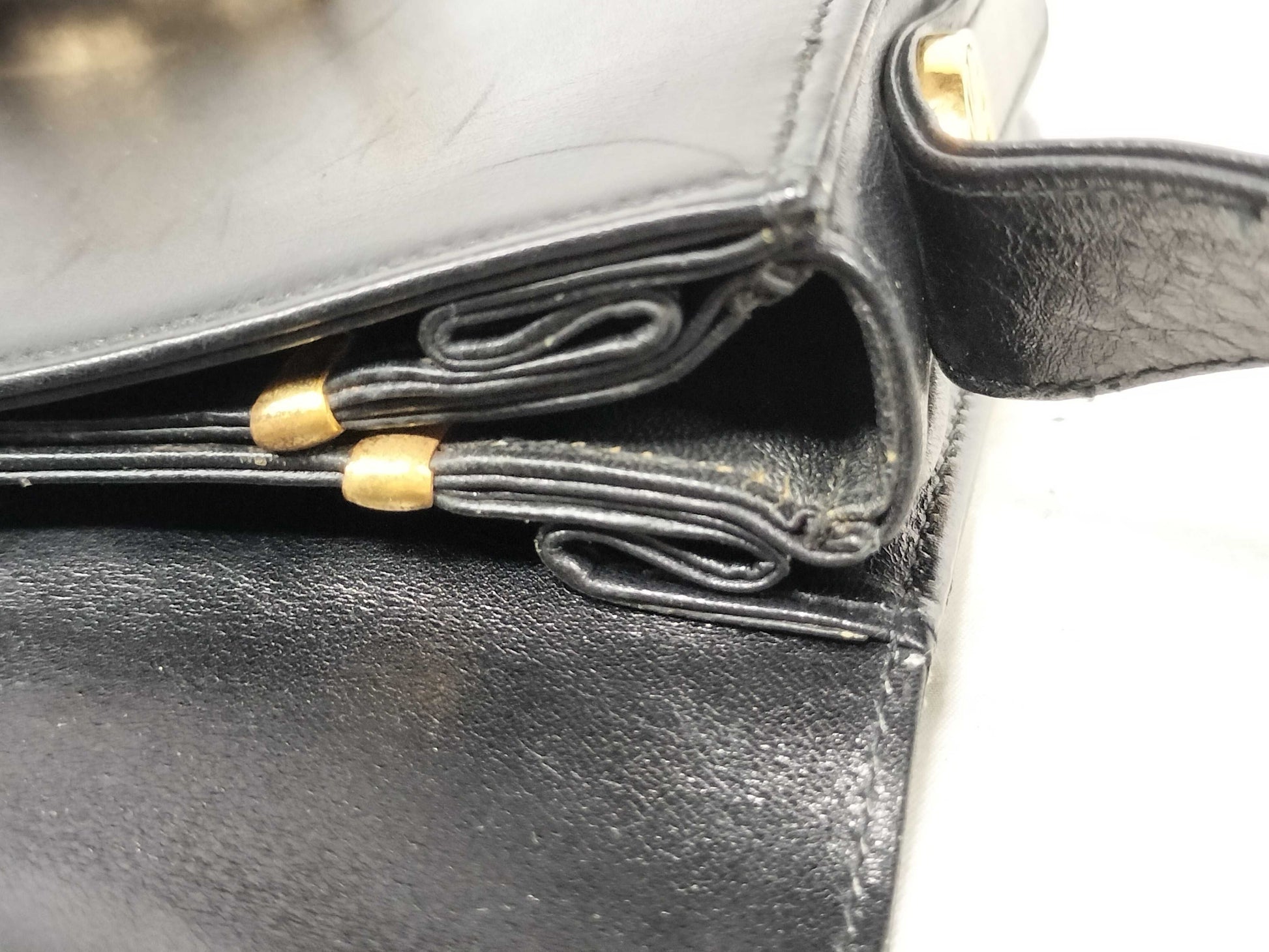 CELINE Carriage Hardware Shoulder Bag Box Calf Shoulder Bag