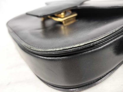CELINE Carriage Hardware Shoulder Bag Box Calf Shoulder Bag