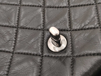 CHANEL Hula Hoop Matelasse Lambskin Handbag, Black, Card & Seal, No. 18