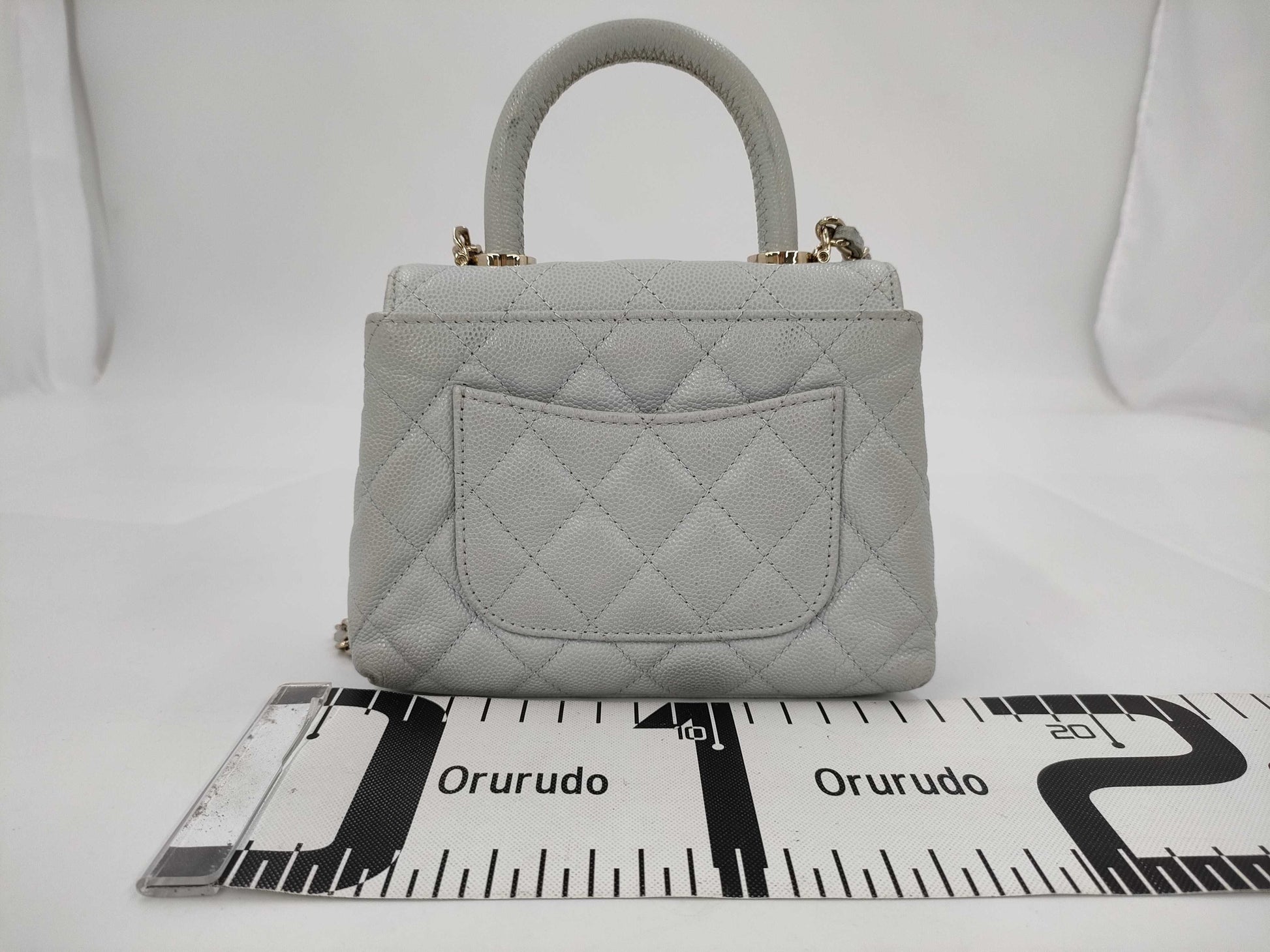 CHANEL Extra Mini Caviar Leather Coco Handle 18" Gold Hardware Chain 2-Way Chain Shoulder Bag Random Number AP4244 Handbag