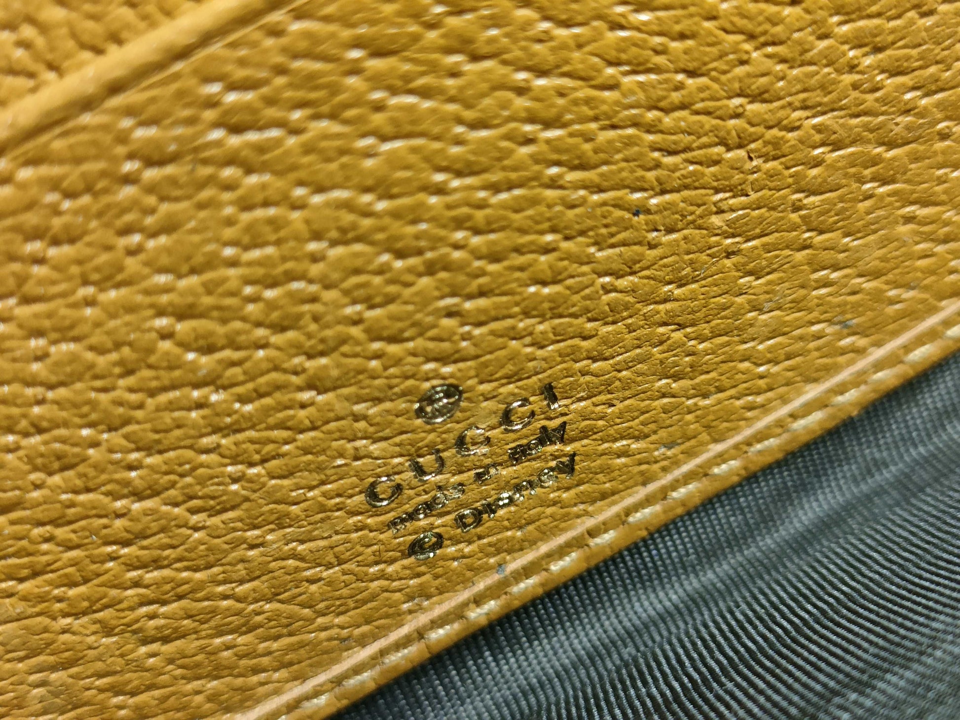 GUCCI GG Disney GG Mickey Long Wallet Brown Wallet