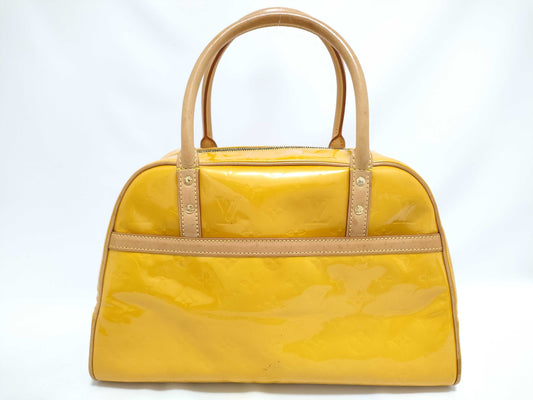 LOUIS VUITTON RFID Unverified Vernis Monogram Vernis Tompkins Yellow Handbag