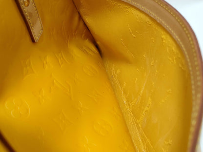 LOUIS VUITTON RFID Unverified Vernis Monogram Vernis Tompkins Yellow Handbag
