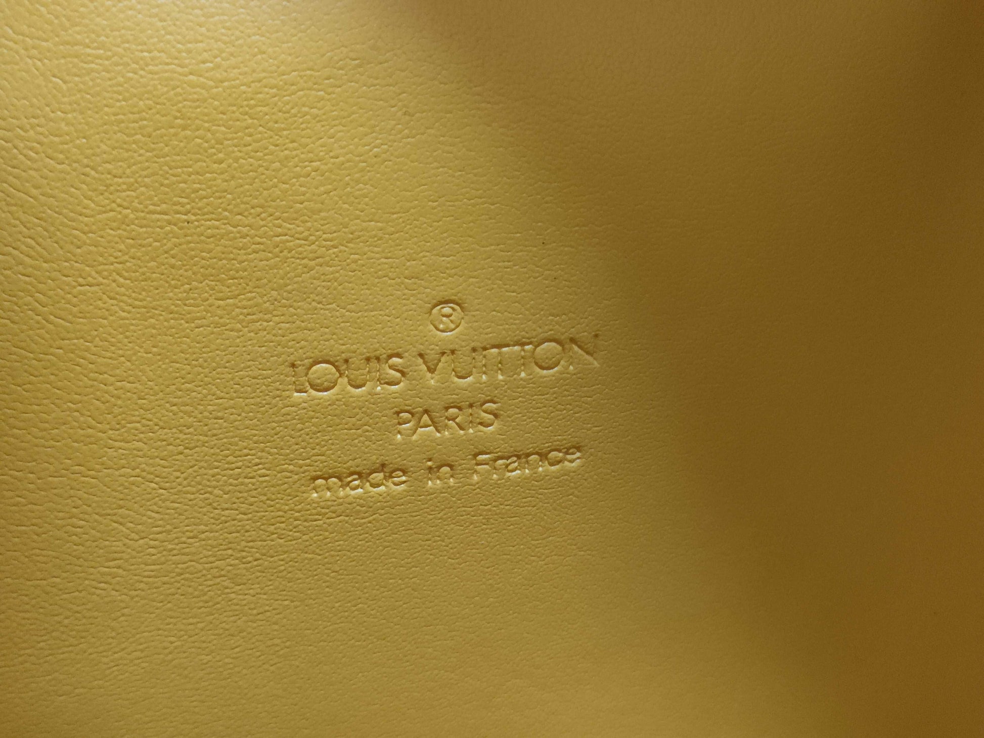 LOUIS VUITTON RFID Unverified Vernis Monogram Vernis Tompkins Yellow Handbag