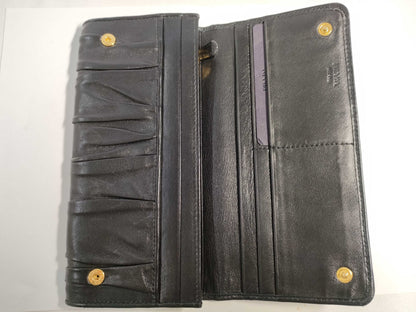 PRADA Prada Nappa Bifold Long Wallet Black Wallet