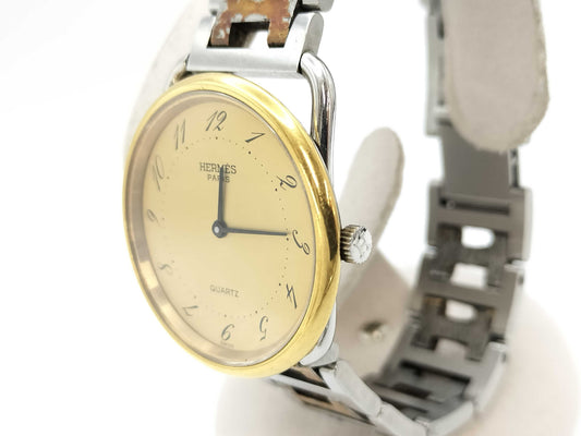 HERMES Arceau Quartz Champagne Dial Boys' Watch