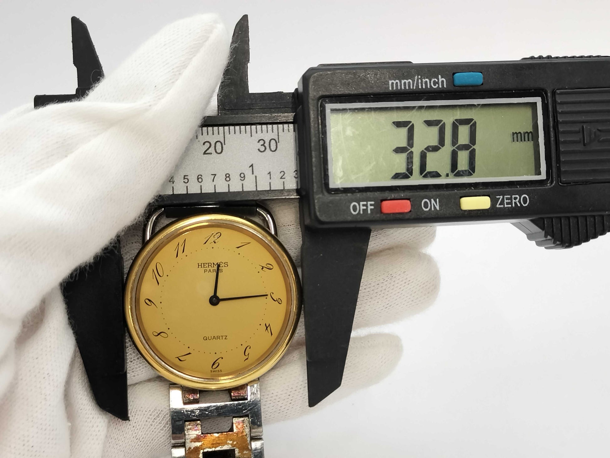 HERMES Arceau Quartz Champagne Dial Boys' Watch