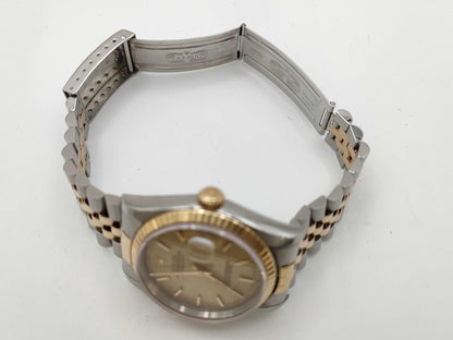 ROLEX Datejust 16233 S978779 Champagne Dial Boys' Watch