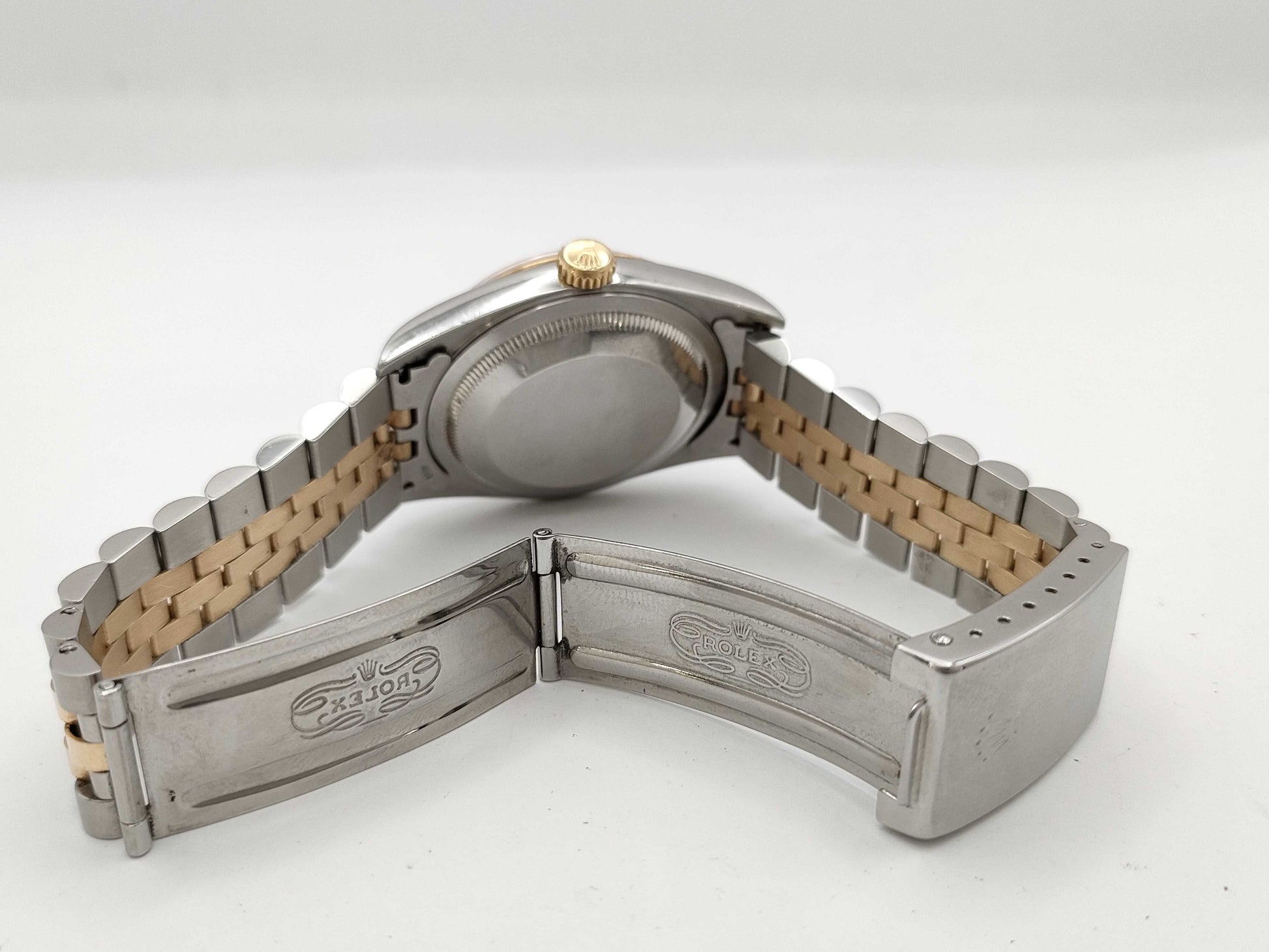ROLEX Datejust 16233 S978779 Champagne Dial Boys' Watch