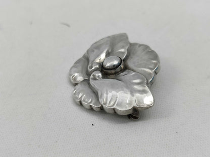 Georg Jensen 107 Flower Ag925 Silver Brooch