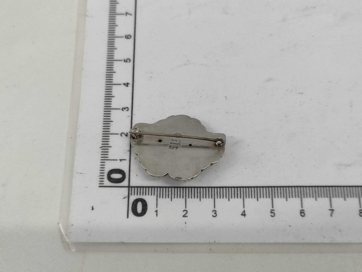Georg Jensen 107 Flower Ag925 Silver Brooch