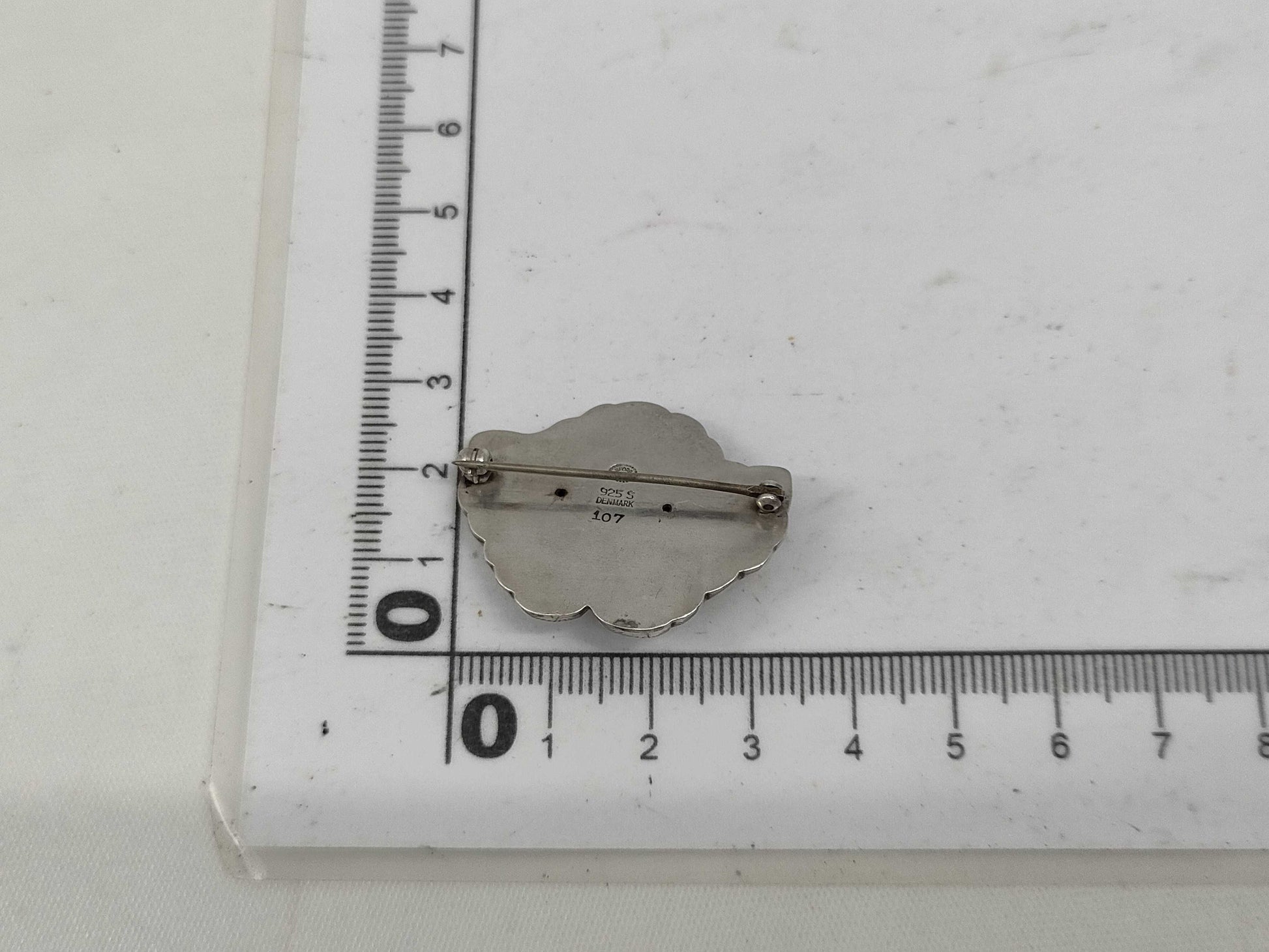 Georg Jensen 107 Flower Ag925 Silver Brooch